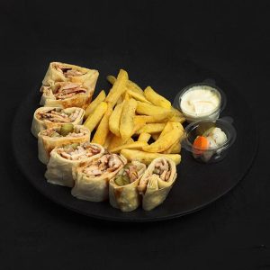 شاورما عربی مرغ لقمه ای